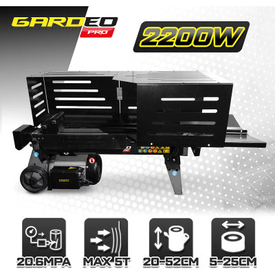Fendeuse de bûche électrique longueur 52 cm Gardeo Pro