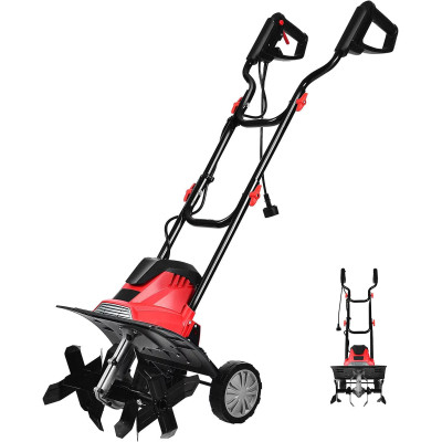 Motobineuse électrique Giantex 1200W vue face potager