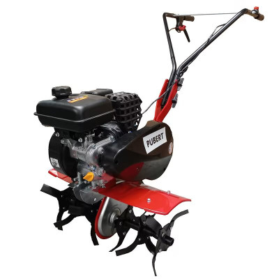 Motobineuse thermique Pubert Uno 54 20P vue de face jardin