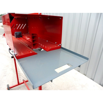 Stockage fendeuse à bûches horizontale CMS dans un garage