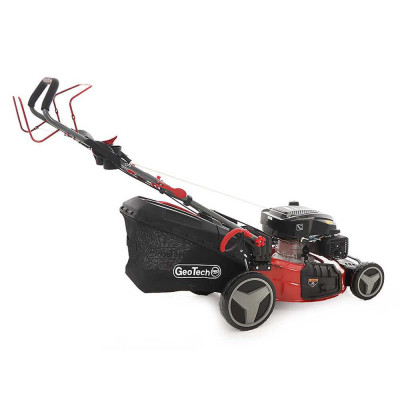 Détail du moteur 224cc 4 temps tondeuse GeoTech PRO démarrage rapide et fiable