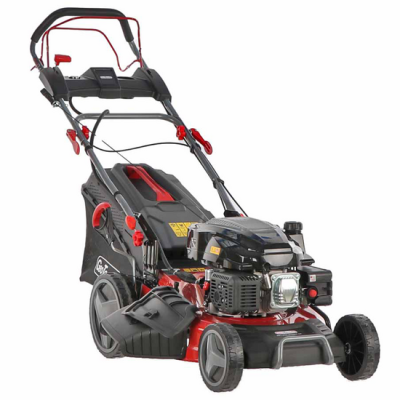 Tondeuse à gazon thermique tractée 4 en 1 GeoTech PRO S53-225 BMSGW ES - 224 cc, mulching, lame de 53 cm