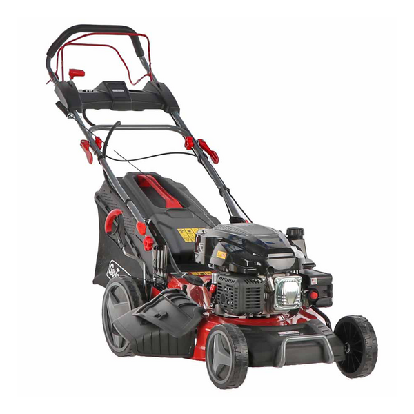 Tondeuse à gazon thermique tractée 4 en 1 GeoTech PRO S53-225 BMSGW ES - 224 cc, mulching, lame de 53 cm