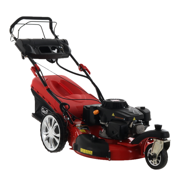 Tondeuse à gazon thermique tractée 4 en 1 GeoTech Pro S58-3 BMSWGE L225 - 224 cc, mulching, lame de 55 cm