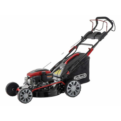 Tondeuse thermique GeoTech S51-170 ramassage grande capacité pelouse impeccable
