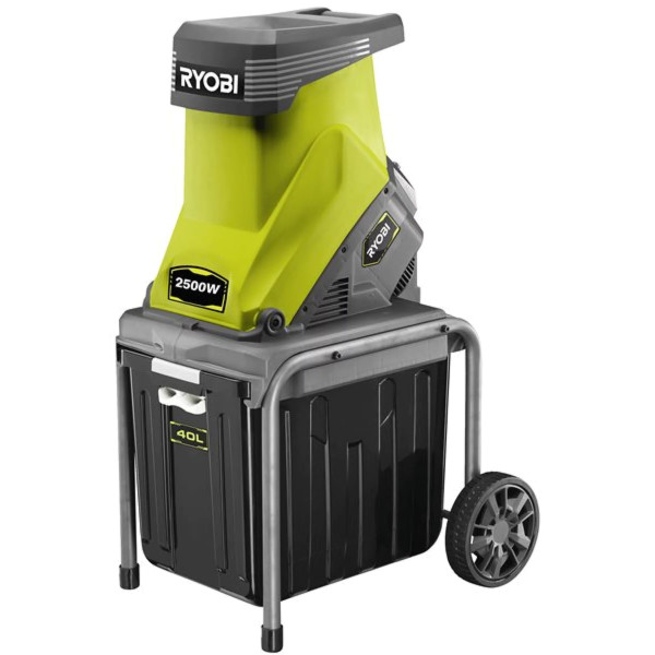 Broyeur de végétaux électrique Ryobi RSH2545B 2500 W - 40L Lame